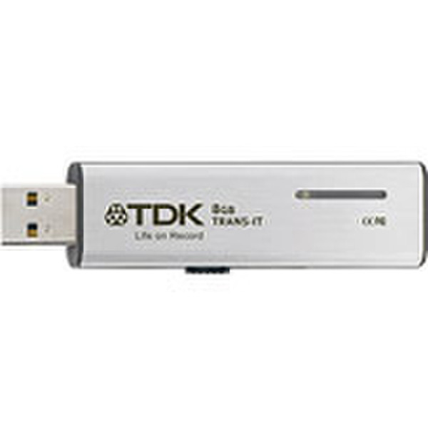 TDK TRANS-IT Slider 4GB 4ГБ USB 2.0 Cеребряный USB флеш накопитель