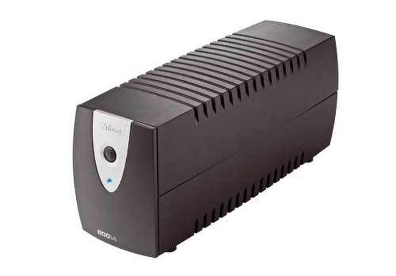 Trust 800VA UPS PW-4080T 800VA Black uninterruptible power supply (UPS)