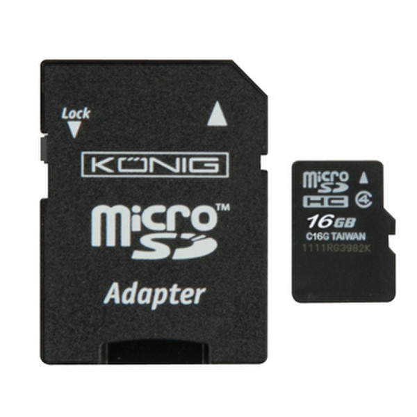 König microSDHC 16GB 16GB MicroSDHC Klasse 4 Speicherkarte