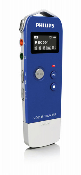 Philips Voice Tracer VTR5600/93 Флэш-карта Синий, Cеребряный диктофон