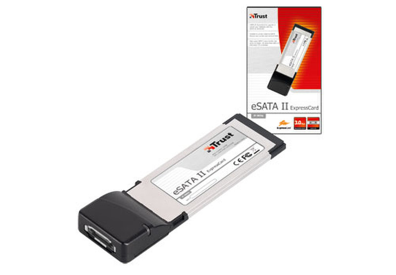 Trust eSATA II ExpressCard IF-3800p Schnittstellenkarte/Adapter