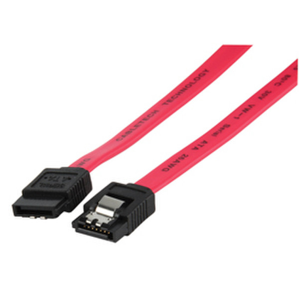 Valueline CABLE-234L 0.5м SATA 7-pin SATA 7-pin Черный, Красный кабель SATA