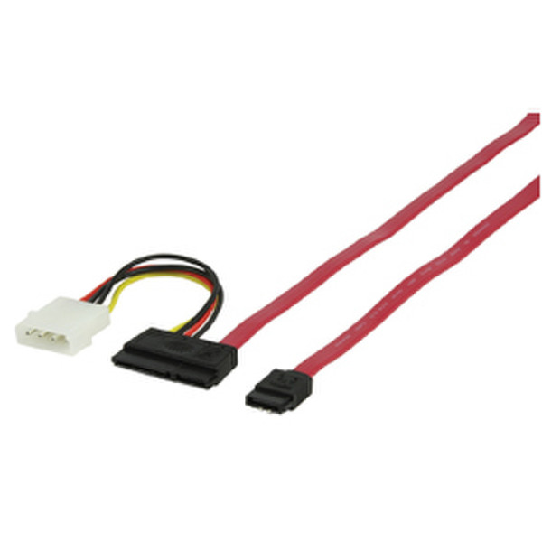 Valueline CABLE-238 1м Черный, Красный кабель SATA