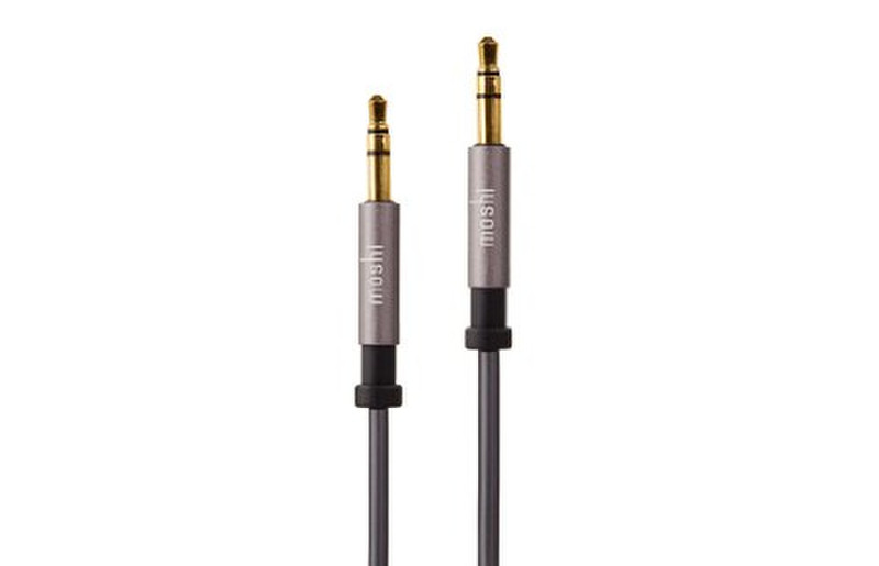 Moshi 99MO023002 1.8m 3.5mm 3.5mm Schwarz, Silber Audio-Kabel