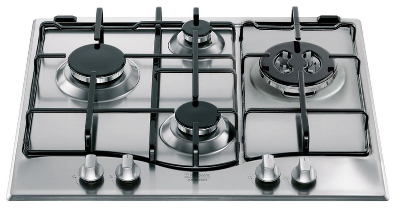 Hotpoint PC 640 T AX/HA Встроенный Gas hob Нержавеющая сталь