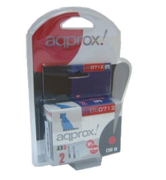Approx Kit: 2x Cyan Ink Cartridge 0712 Cyan ink cartridge