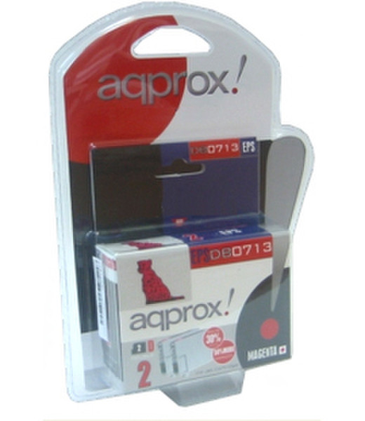 Approx Kit: 2x Magenta Ink Cartridges 0713 magenta ink cartridge