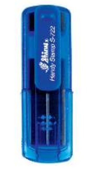 Shiny Handy Stamp 38 x 14mm Blau Stempel