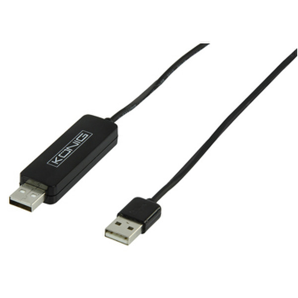König USB 2.0 1.5m USB A USB A Black