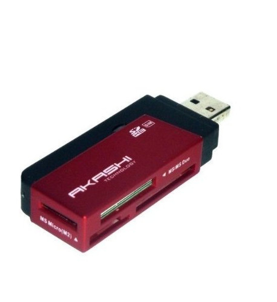 Altadif ALTAIOMINI USB 2.0 Черный, Красный устройство для чтения карт флэш-памяти
