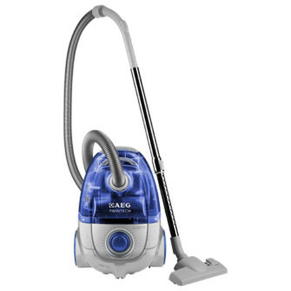 AEG CanDe Cylinder vacuum 1.6L 2200W Blue,Silver