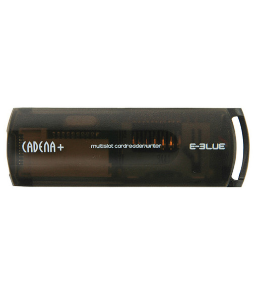 E-blue Cadena+ USB 2.0 Черный устройство для чтения карт флэш-памяти