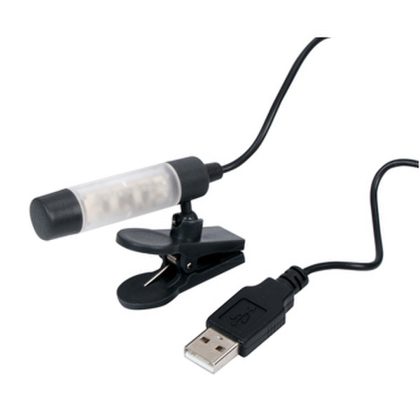 König CMP-USBLIGHT20 Clip flashlight LED Черный электрический фонарь