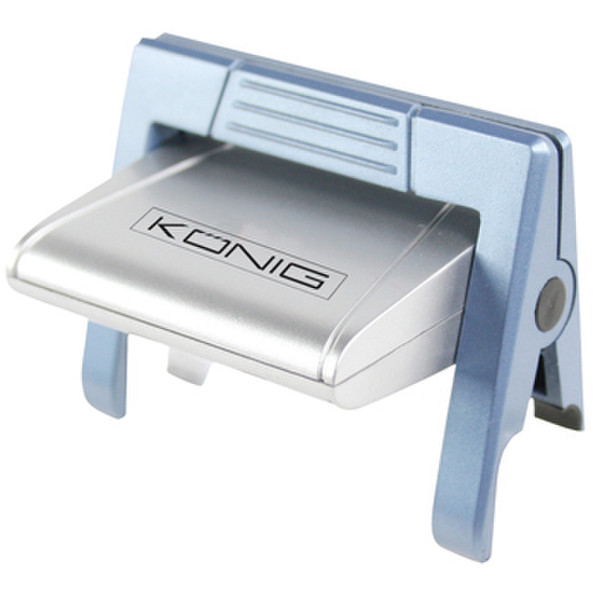 König CMP-USBLIGHT40 Clip flashlight LED Синий, Cеребряный электрический фонарь