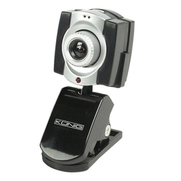 König CMP-WEBCAM15 0.1МП 320 x 240пикселей USB 1.1 Черный, Cеребряный вебкамера