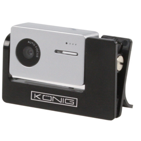 König CMP-WEBCAM90 2МП 1600 x 1200пикселей USB 2.0 Черный, Cеребряный вебкамера