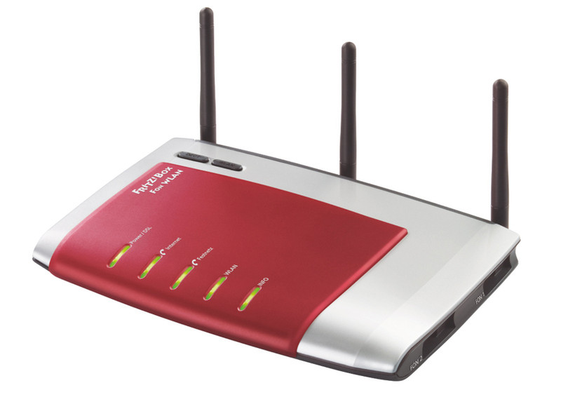 AVM 7270 Dual-band (2.4 GHz / 5 GHz) Fast Ethernet Red,Silver wireless router
