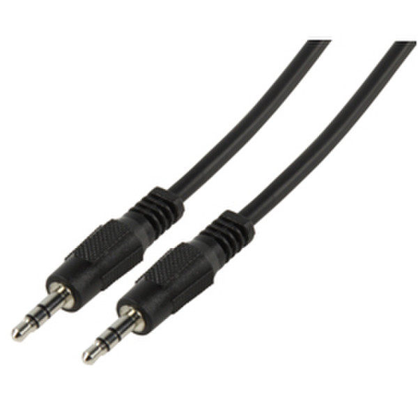 Valueline CABLE-404 1.2м 3.5mm 3.5mm Черный аудио кабель