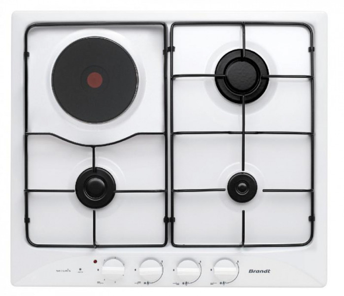 Brandt TE1017W built-in Combi White hob