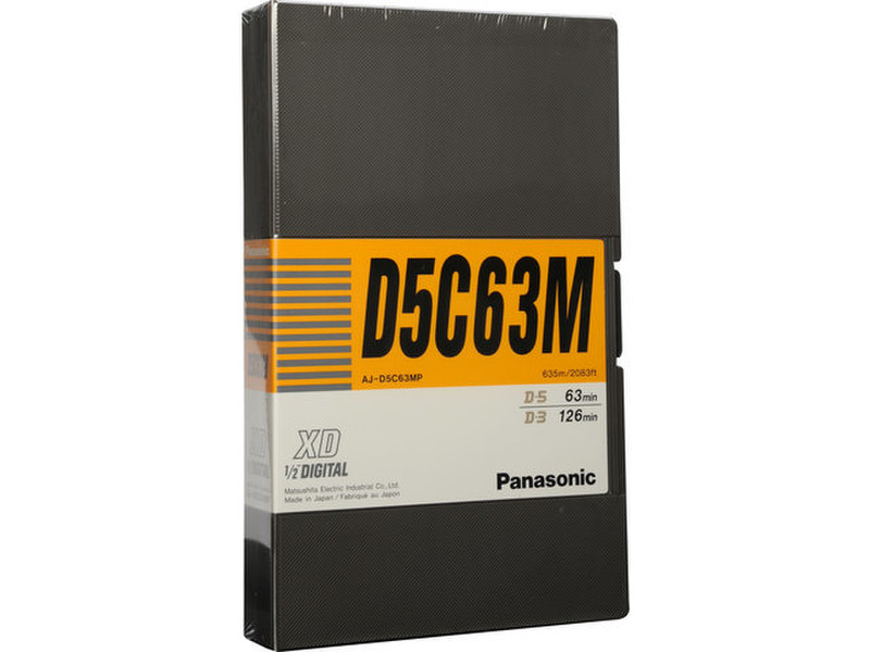 Panasonic AJ-D5C63M Medium 126min 1pc(s) audio/video cassette