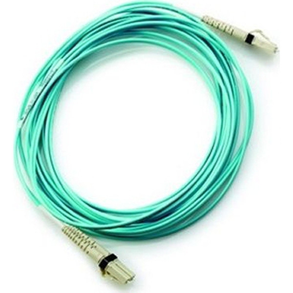 Hewlett Packard Enterprise Single-Mode LC/LC 5м LC LC Бирюзовый оптиковолоконный кабель