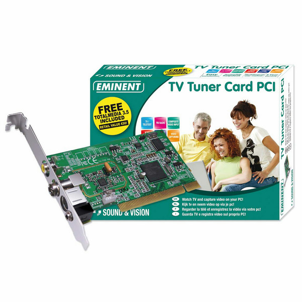 Eminent TV Tuner Card PCI Eingebaut Analog,DVB-T PCI