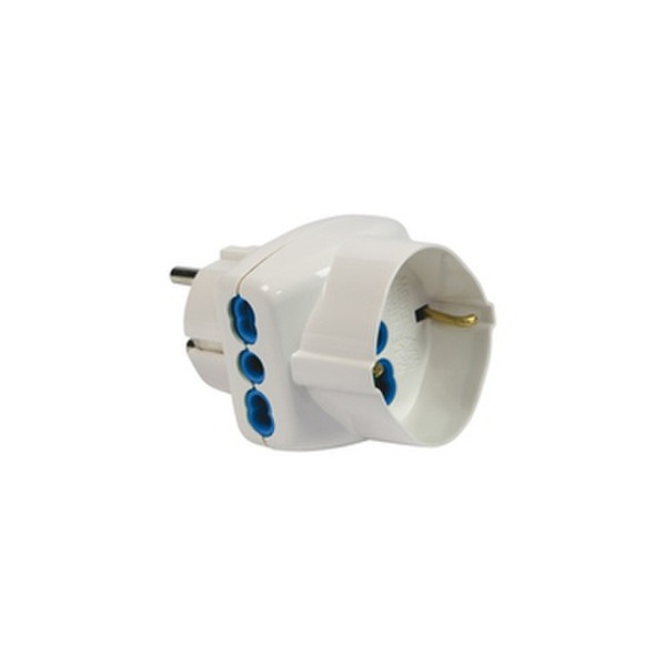 Garanti 87230-G Typ L (IT) Universal Weiß Netzstecker-Adapter