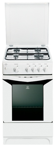 Indesit K3G2S(W)/P Freistehend Gas hob Weiß