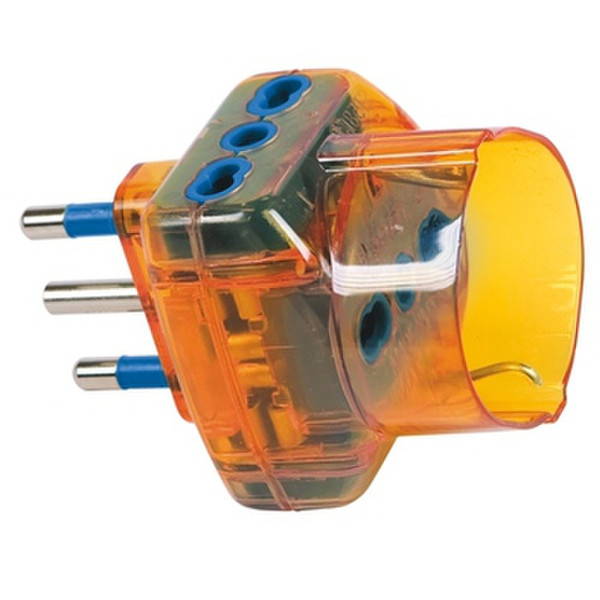 Garanti 87244-G Typ L (IT) Universal Orange,Transparent Netzstecker-Adapter