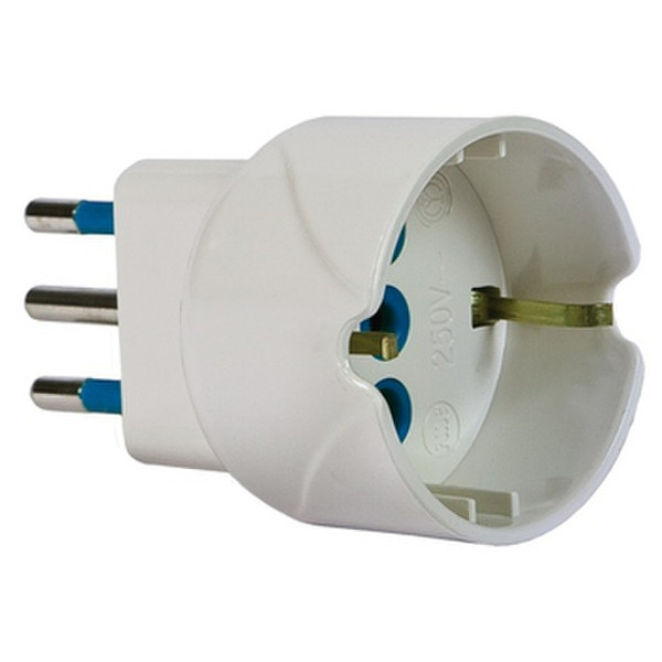 Garanti 87600 Type L (IT) Type F (Schuko) White power plug adapter