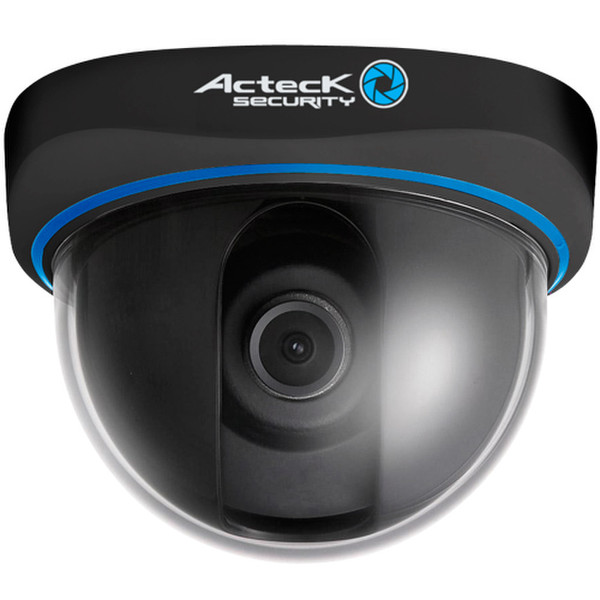 Acteck VSAP-001 Для помещений Dome Черный камера видеонаблюдения