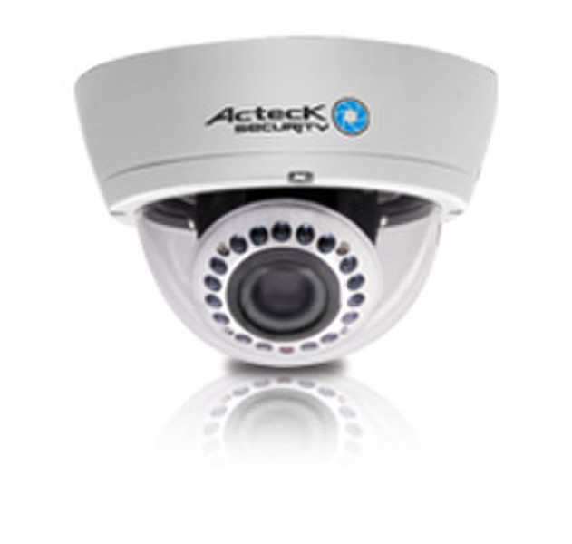 Acteck Iron View IR CCTV security camera indoor & outdoor Dome White