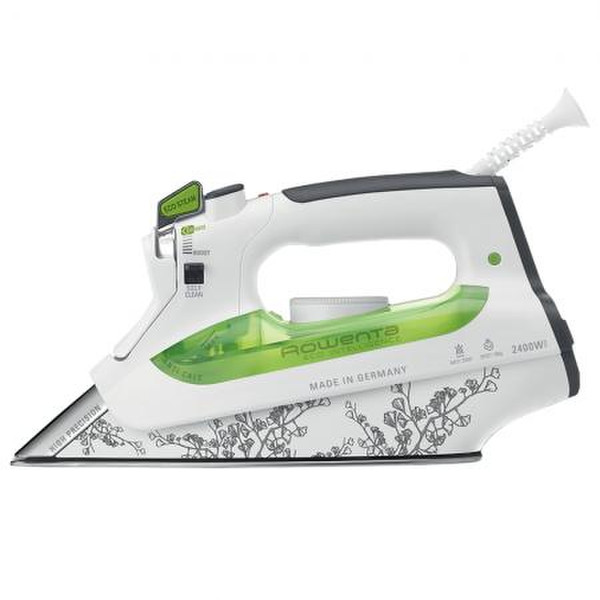 Rowenta DW 6020 Dry & Steam iron Stainless Steel soleplate 2400W Green,White iron