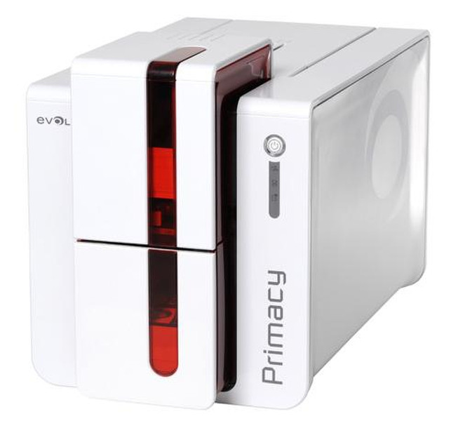 Evolis Primacy Duplex Expert Farbstoffsublimation/Wärmeübertragun Farbe 300 x 300DPI Rot, Weiß Plastikkarten-Drucker