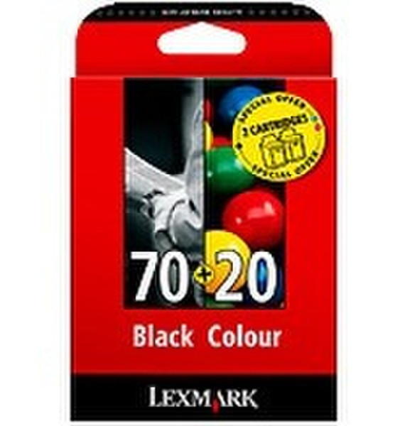 Lexmark Combo-Pack No.20/70 Black and Color Print Cartridges ink cartridge
