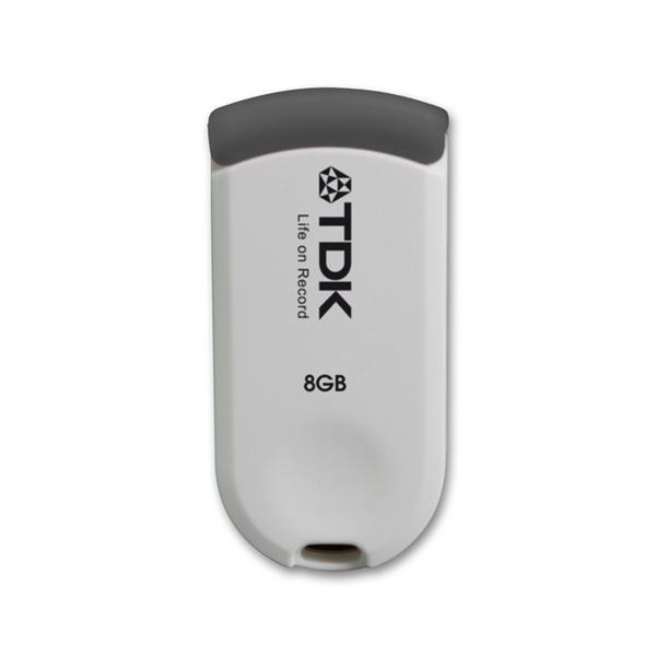 TDK 8GB TF250 8GB USB 2.0 Typ A Schwarz, Weiß USB-Stick