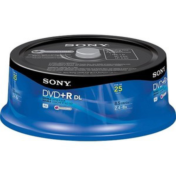 Sony 25DPR85RS2/Z 8.5GB DVD+R DL 25pc(s) blank DVD