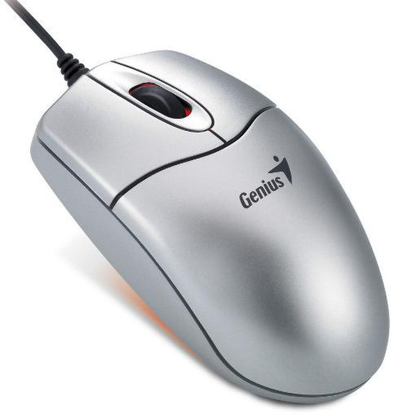 Genius NetScroll 311 USB+PS/2 Оптический 1000dpi Cеребряный компьютерная мышь
