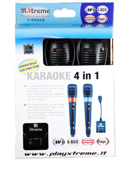 Xtreme 93228 Game console microphone Проводная Черный микрофон