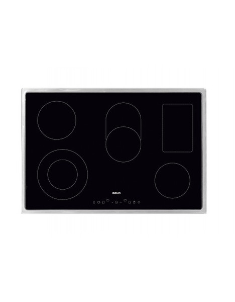 Beko HIC 85402 TX Встроенный Ceramic hob Черный плита