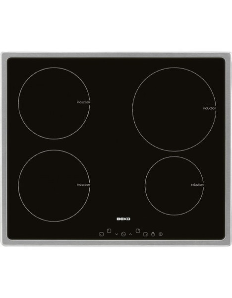 Beko HII 64401 TX Встроенный Electric hob Черный плита