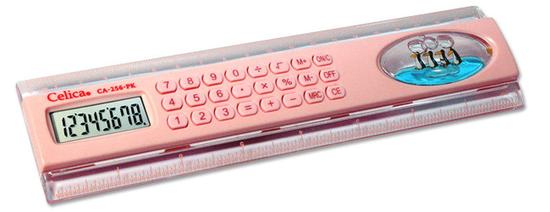 Celica CA-256-PK Pocket Basic calculator Pink