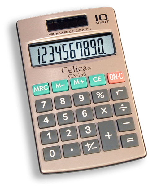 Celica CA-136 Pocket Basic calculator calculator