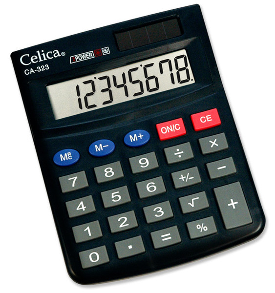 Celica CA-323 Desktop Einfacher Taschenrechner Schwarz Taschenrechner
