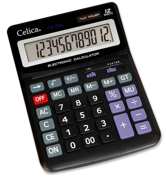 Celica CA-289 Настольный Basic calculator Черный калькулятор