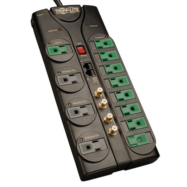 Tripp Lite AV1210SATG 12AC outlet(s) 120V 3.05m Black surge protector