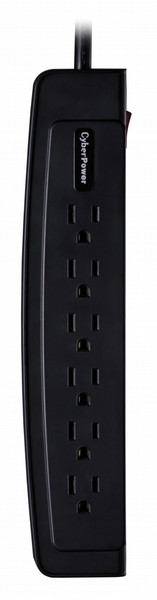 CyberPower CSP604T 6AC outlet(s) 125V 1.2m Black surge protector