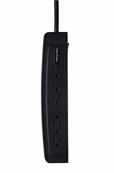 CyberPower CSP606T 6AC outlet(s) 125V 1.8m Black surge protector