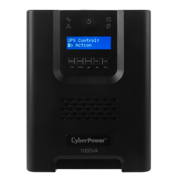 CyberPower PR1000LCD 1000VA 8AC outlet(s) Mini Tower Black uninterruptible power supply (UPS)