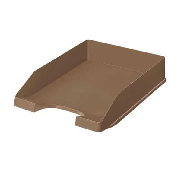 Leitz Standard Letter Tray 5227 A4 Brown Brown desk tray